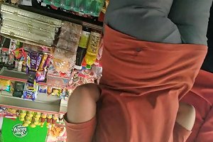 Sexy Ass Captured In A Grocery Store